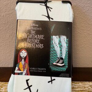 Nightmare Before Christmas Girls Sally's Stiches Tights   This pair of pale blue
